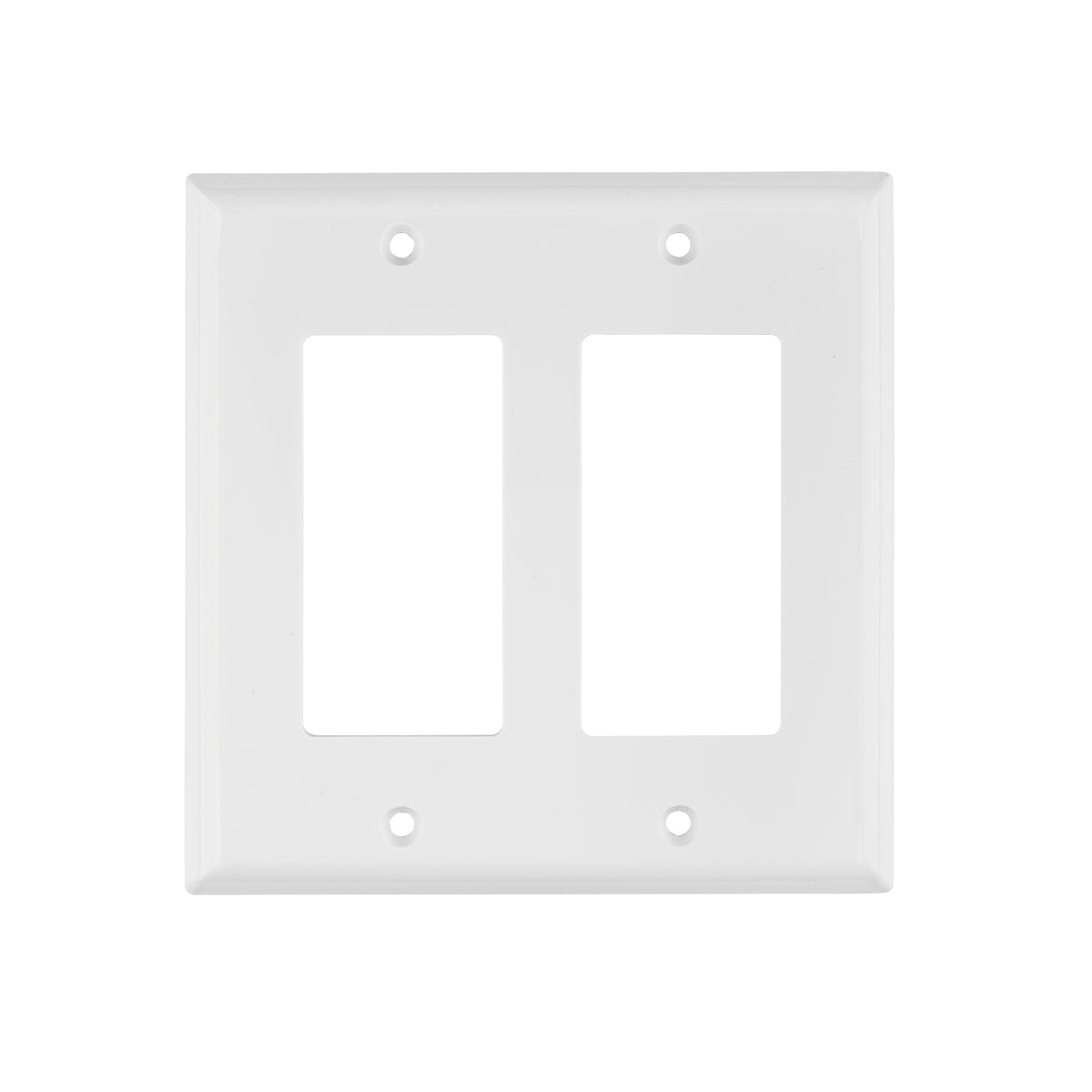 Placa 2 ventanas, de policarbonato, línea Classic, Volteck