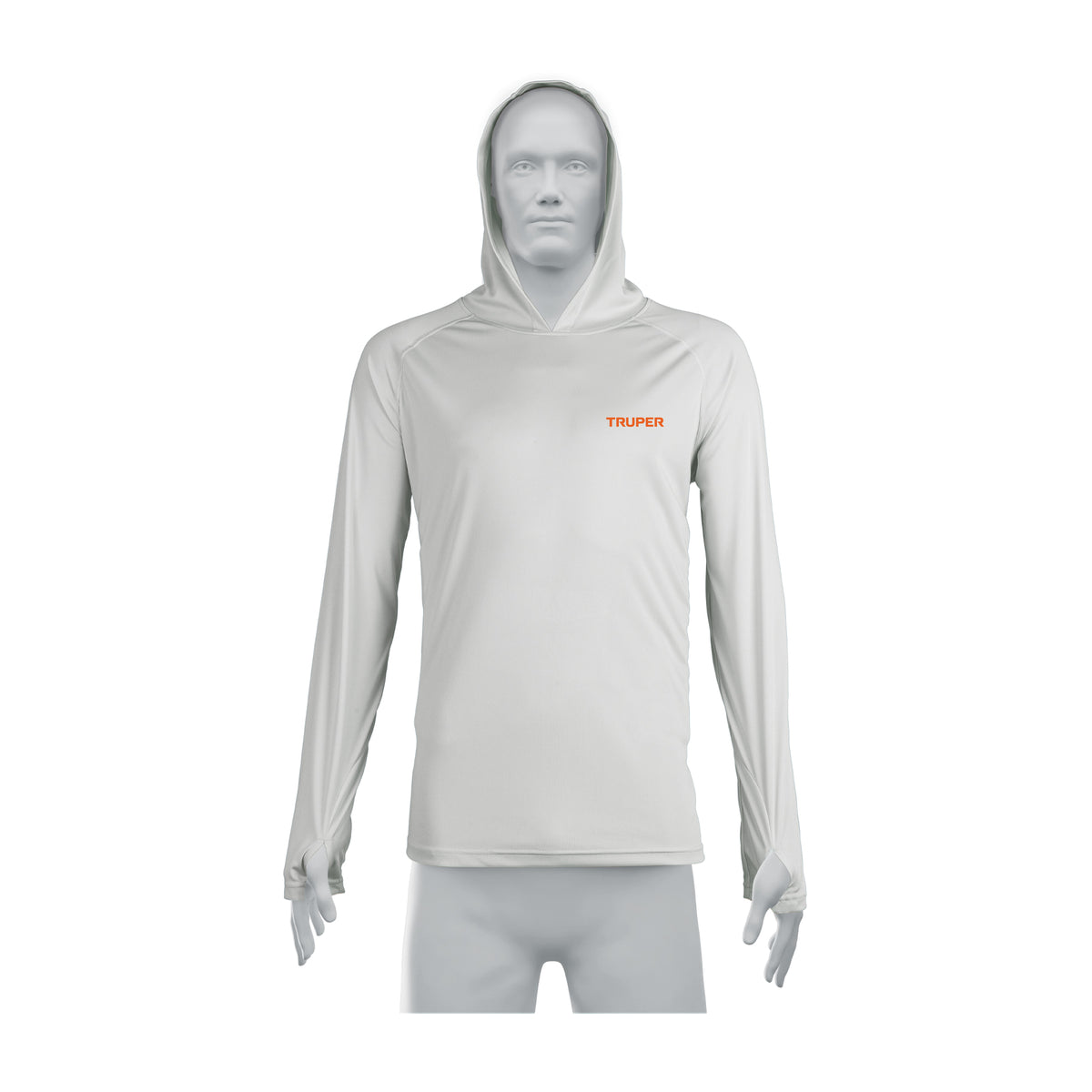 Playera protección solar,m. larga, c/gorro,hombre,M, TRUPER