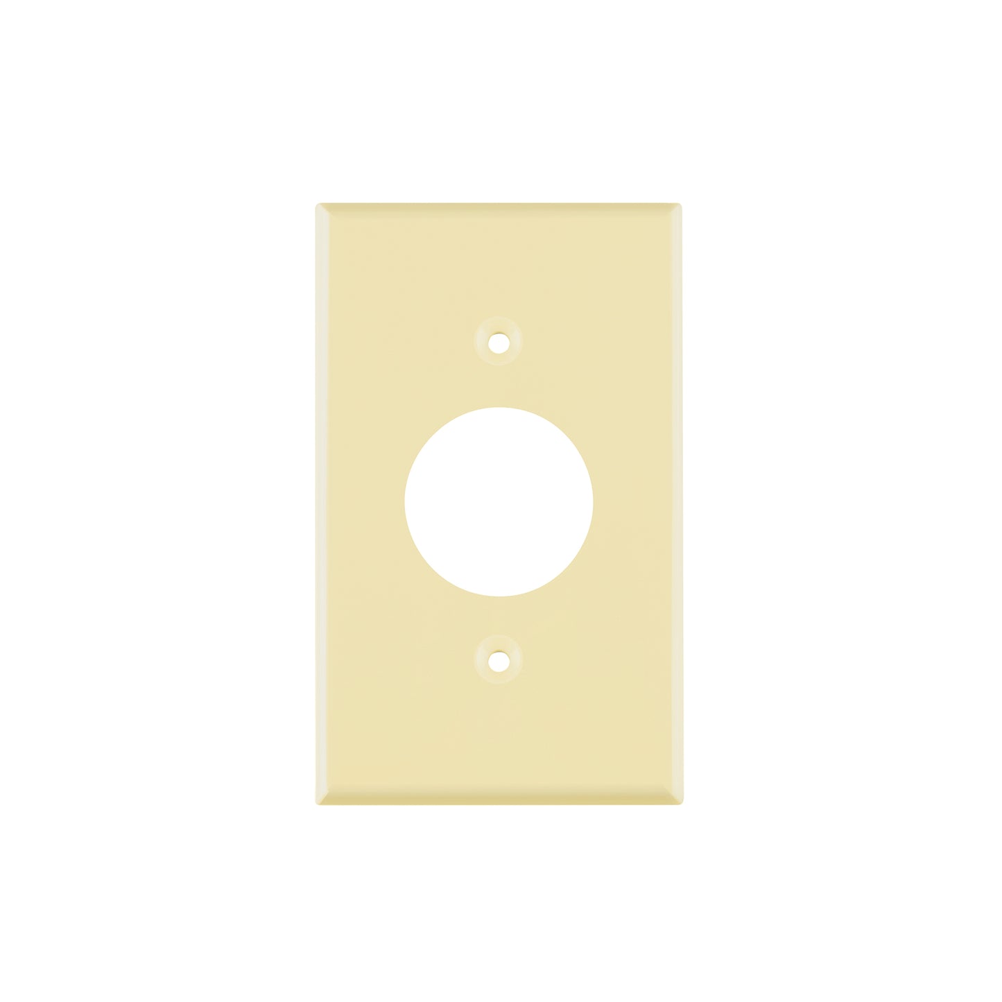 Placa de ABS para contacto redondo, Standard, marfil