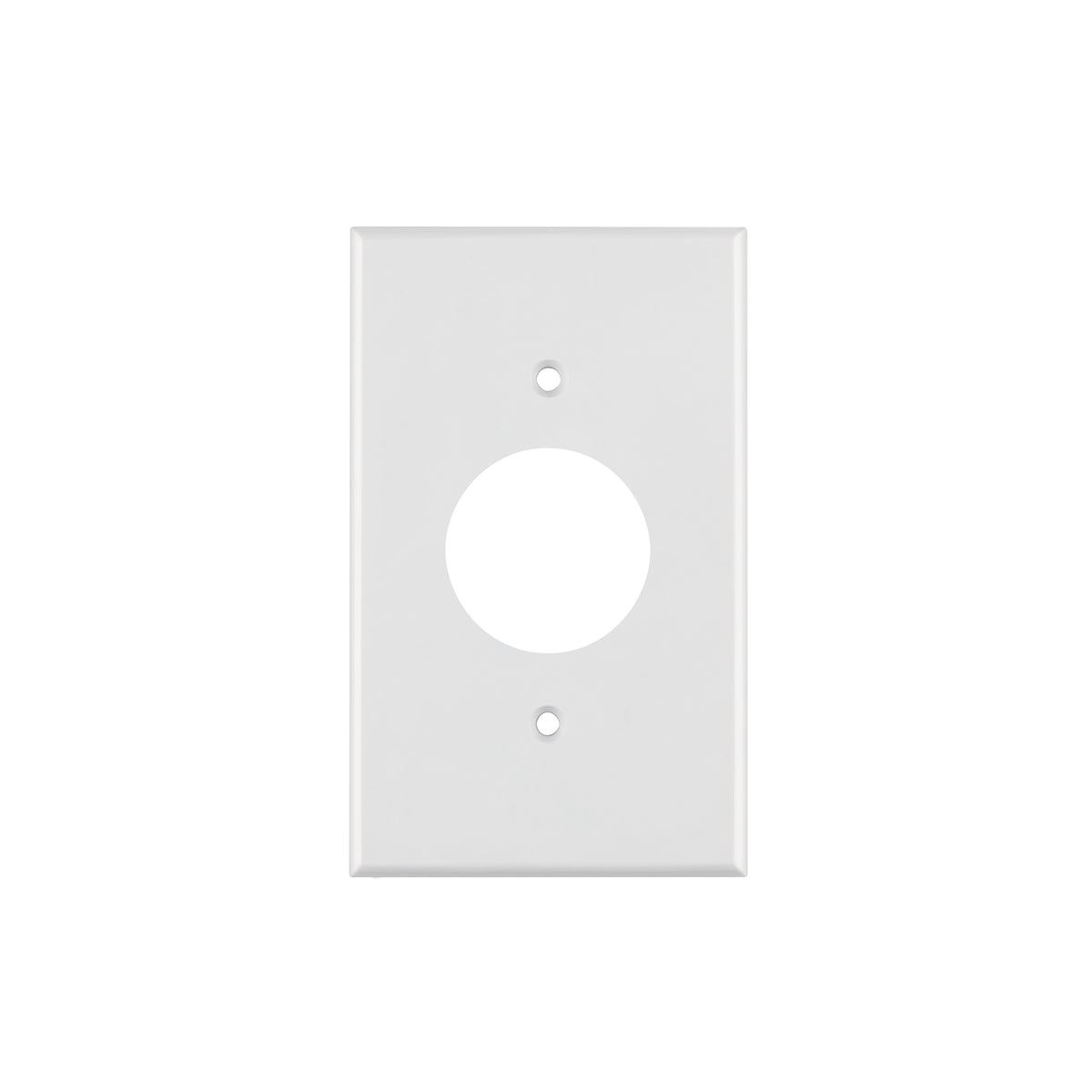 Placa de ABS para contacto redondo, Standard, blanco