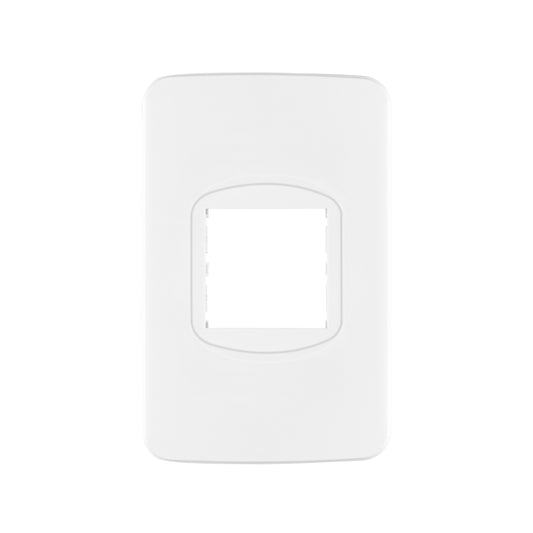 Placa de 1 ventana 1.5 módulos, línea Toledo, Basic