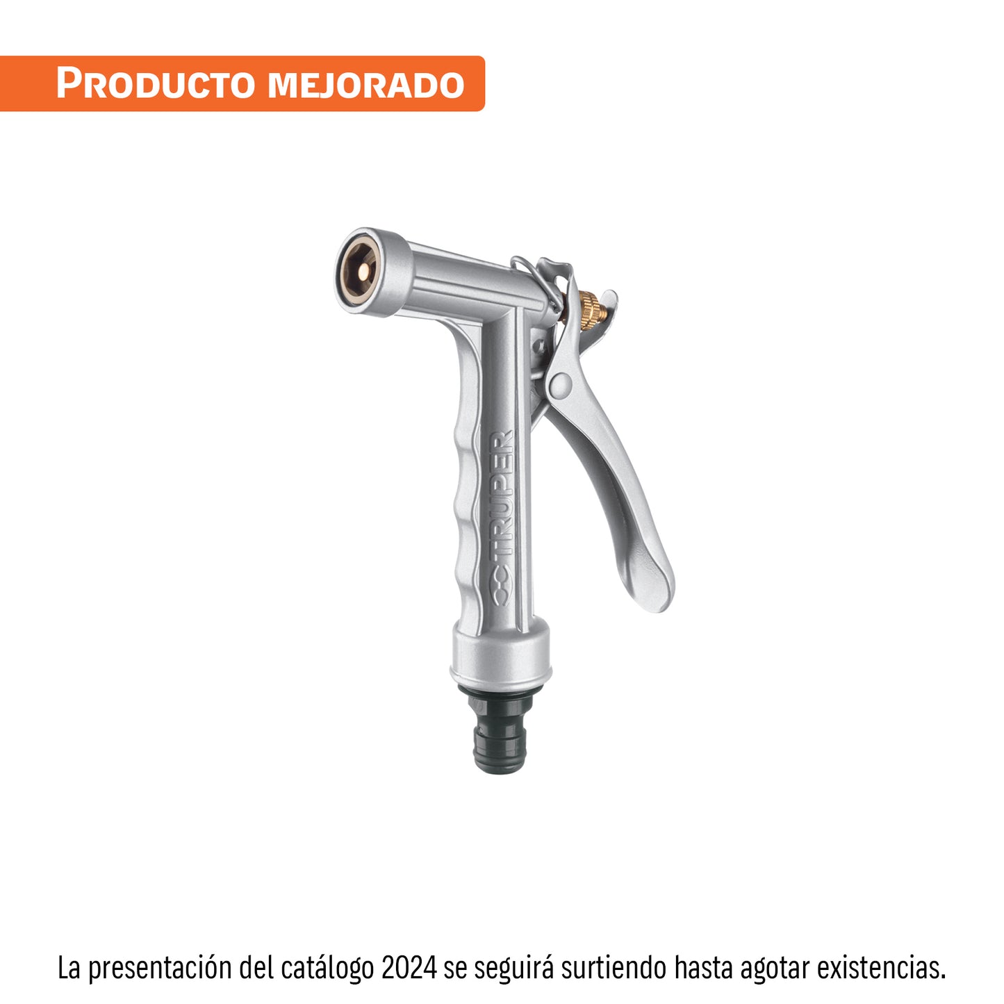 Pistola para riego de 2 funciones metálica, Truper