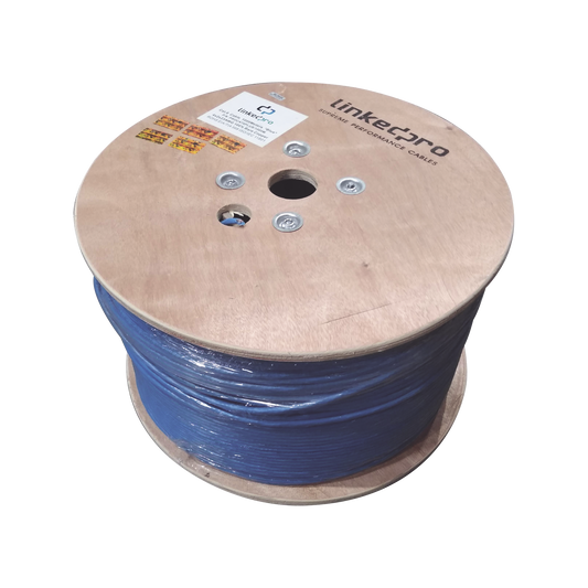 Bobina de 1000 Metros (3280.84 Pies) Cable Cat6+ Calibre 23 Alto Desempe�o, ETL, UL, Color Azul, Super Flexible, de 1000 Metros (3280.84 Pies), para Aplicaciones de CCTV, Video HD, y Redes de Datos