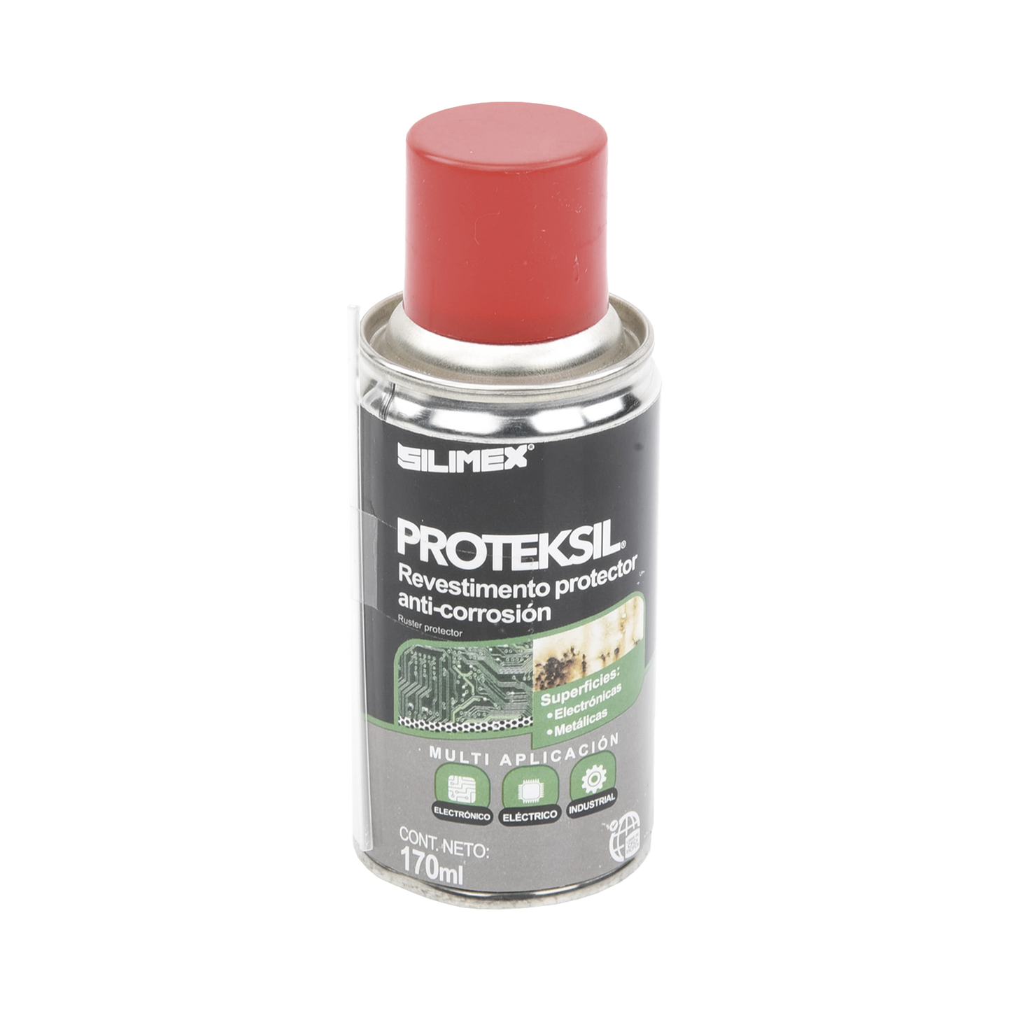 Revestimiento Protector Anti-Corrosión en Aerosol, Protege circuitos y conductores Electricos, es Ideal para usarse en Ambientes Altamente Húmedos, 170 ml.