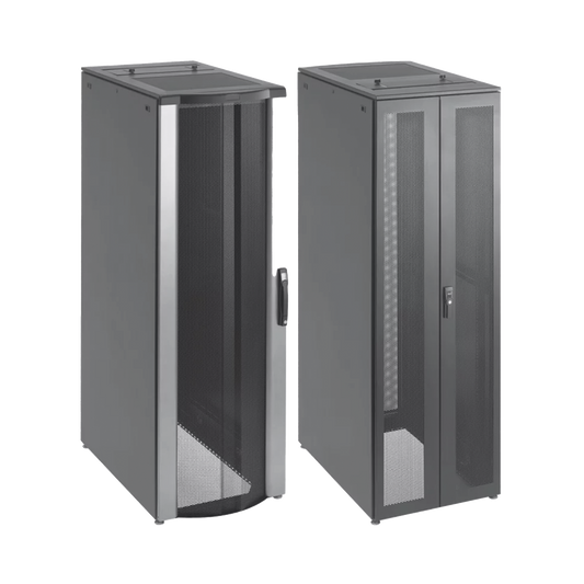 Gabinete de Telecomunicaciones de 42 UR ProLine FloTek, 600 mm de Ancho, 1000 mm de Profundidad, Color Negro