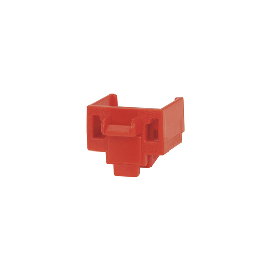 Kit de 10 Dispositivos para Bloquear Puertos Jack RJ45, Color Rojo, Incluye Llave de Extracci�n