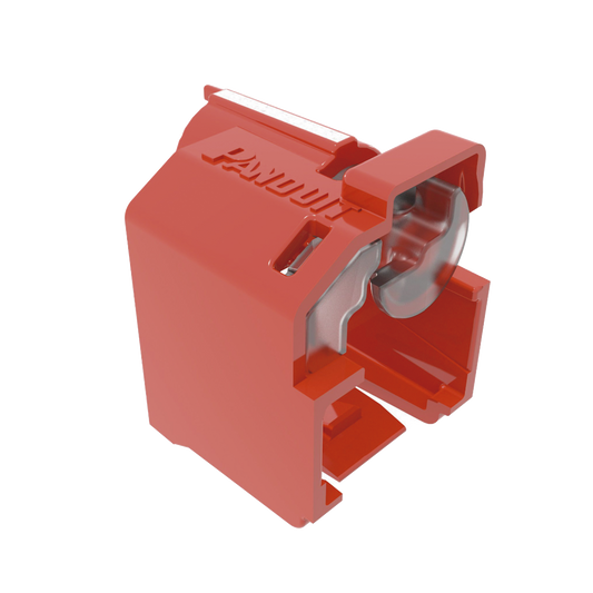 Kit de 10 Dispositivos Recubiertos para Impedir Desconexi�n de Plug RJ45, Color Rojo, Incluye Herramienta para Instalar/Retirar