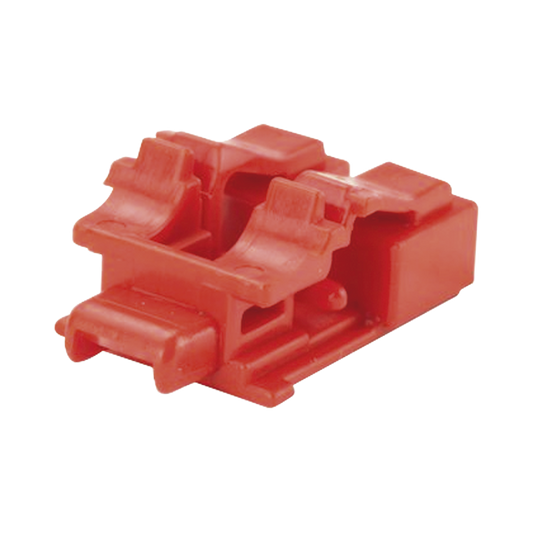 Kit de 10 Dispositivos para Bloquear Puertos de Fibra �ptica LC Duplex, Color Rojo, Incluye Llave de Extracci�n