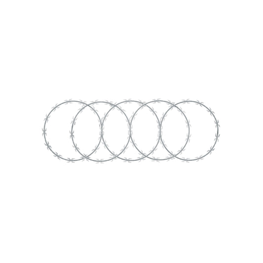 Rollo concertina máxima seguridad, 45cm diámetro x 8m, FIERO