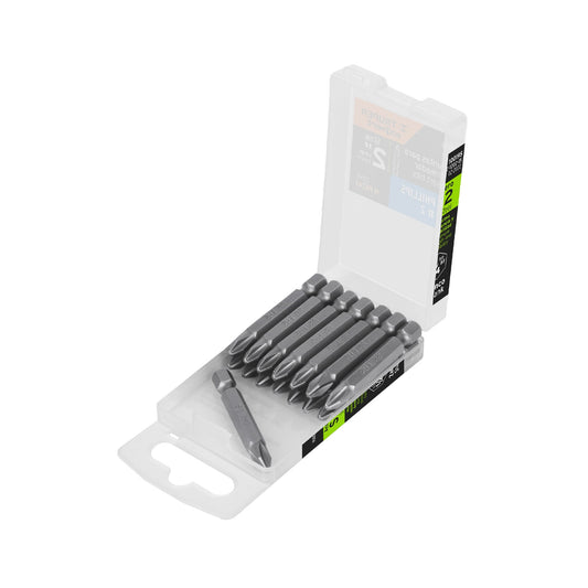 Estuche con 15 puntas de cruz PH2 largo 2', Truper Expert