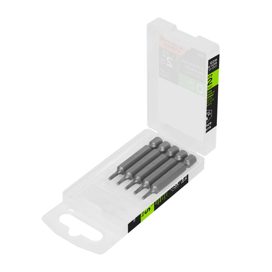 Estuche con 5 puntas torx T8 largo 2', Truper Expert