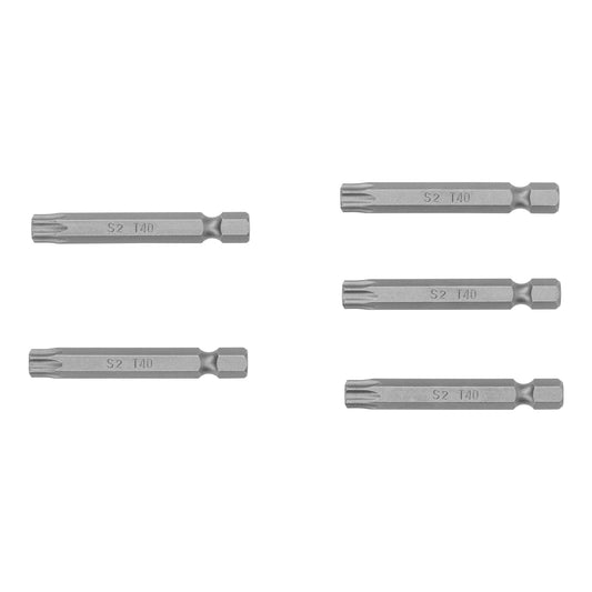 Estuche con 5 puntas torx T40 con seguro largo 2', Expert