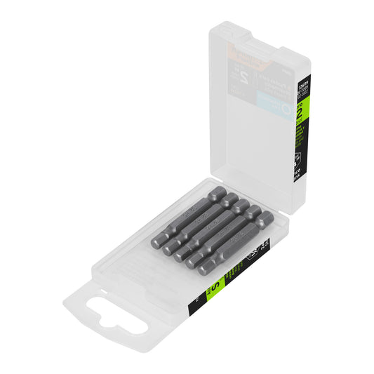 Estuche con 5 puntas hexagonales de 5 mm largo 2', Expert
