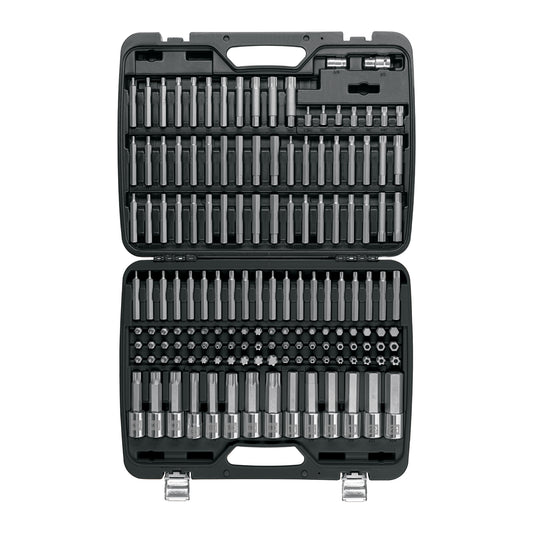Jgo profesional de puntas y dados con punta p/mécanica 150pz