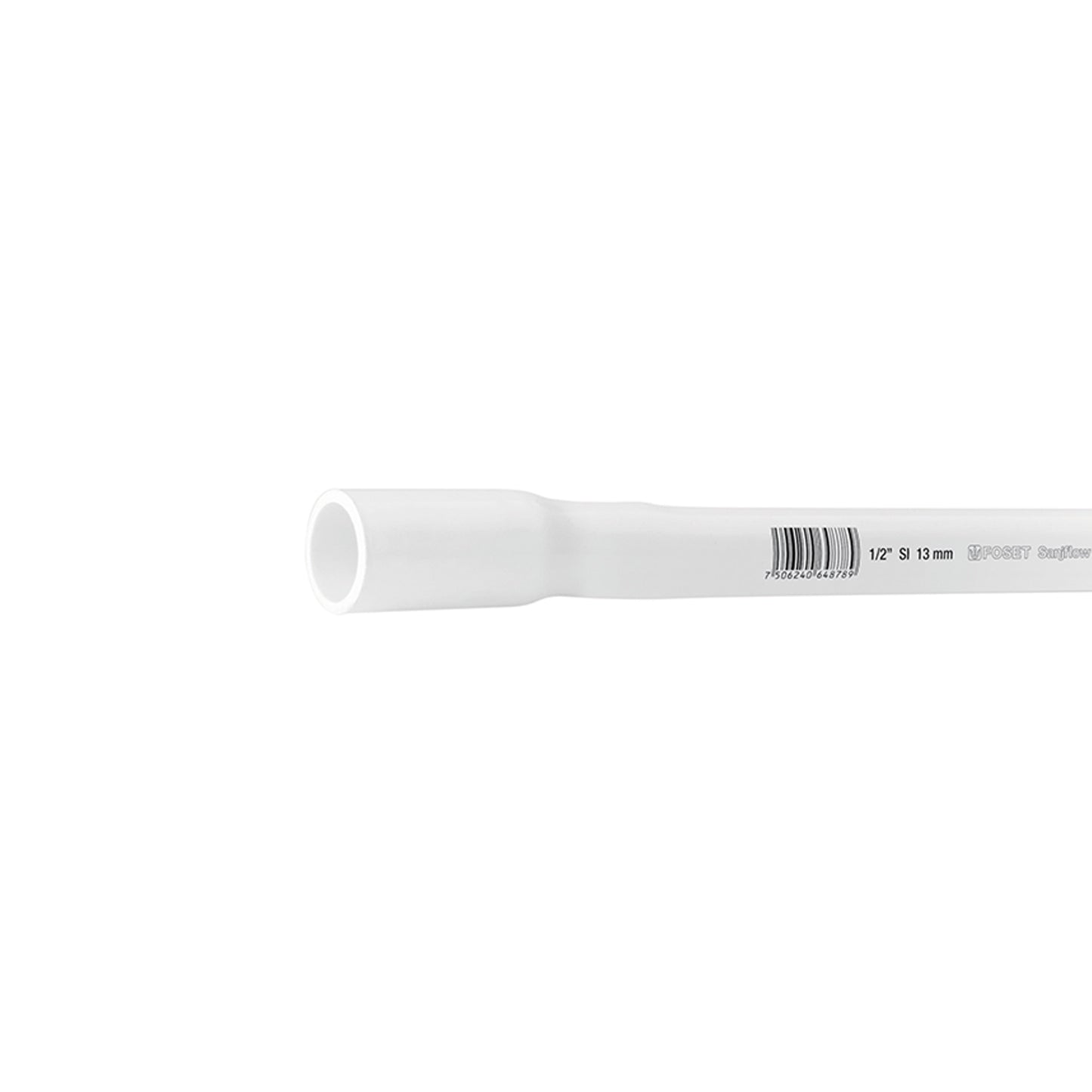 Tubo de 1/2' PVC hidráulico cédula 40, 3m, 0.7kg, FOSET