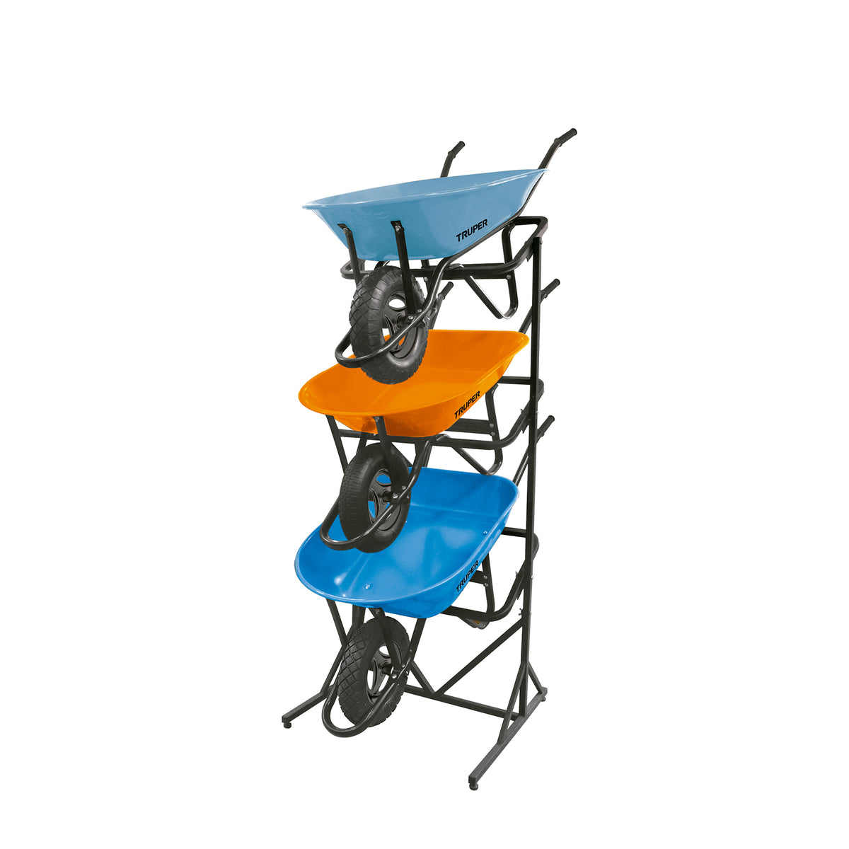 Rack para 3 carretillas estibadas, Truper