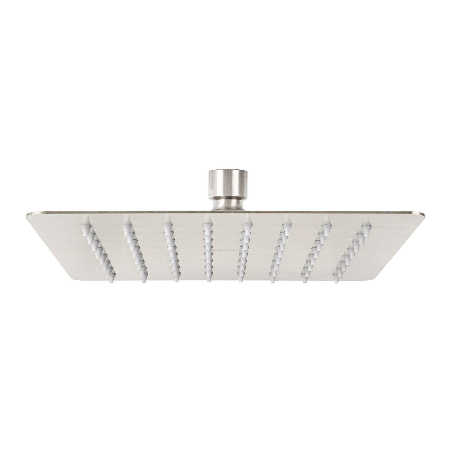 Regadera cuadrada 8', acero inox, sin brazo, satín, Túbig