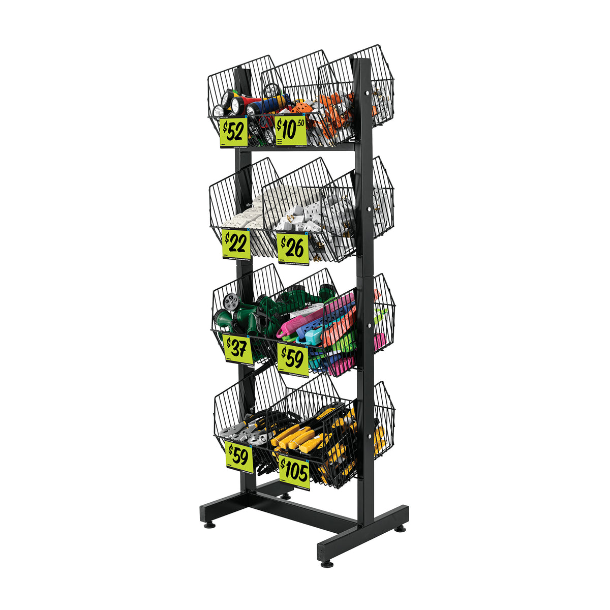 Rack botadero, metálico, 4 niveles, Truper