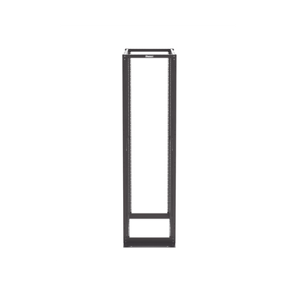 Rack de Cuatro Postes Estándar de 19", Rieles Con Orificio Para Tuerca Enjaulada, Profundidad Máxima de 41.5 in, 45 Unidades de Rack, Color Negro