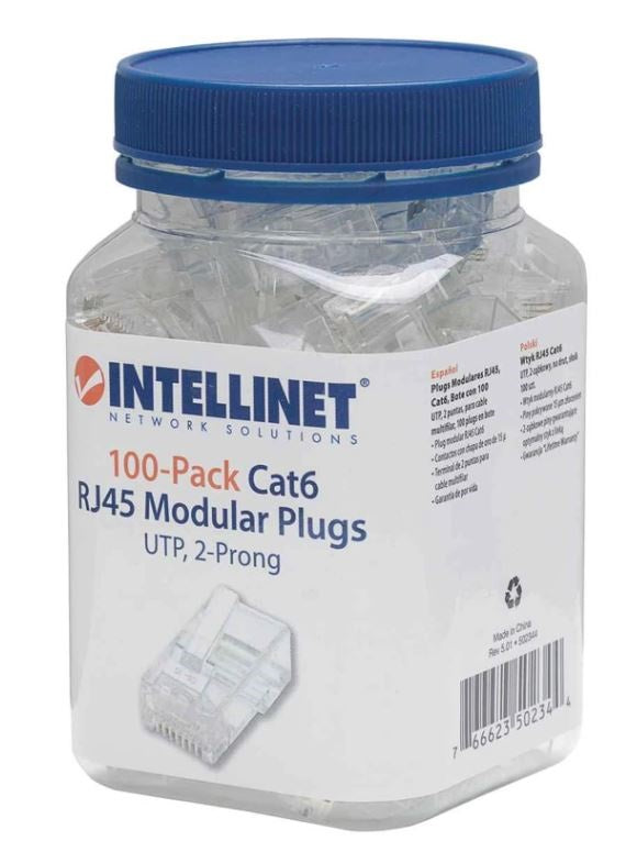 Plugs de Red CAT6 INTELLINET 502344 - Vista 2