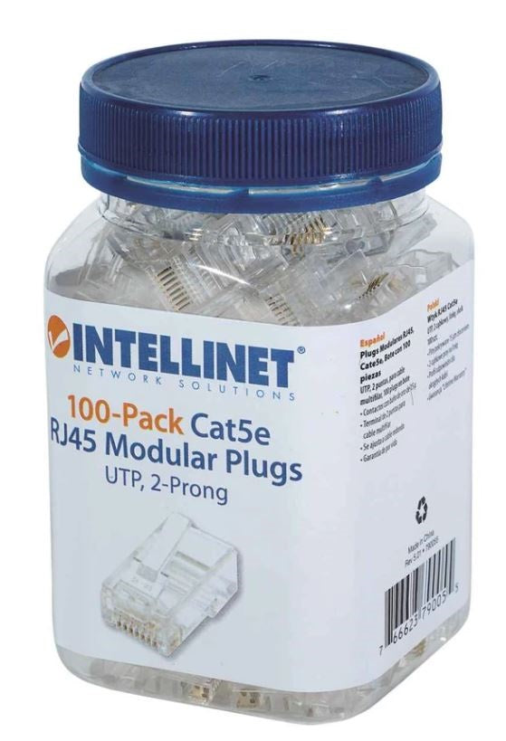 Plugs de Red CAT5E  INTELLINET 790055 - Vista 2