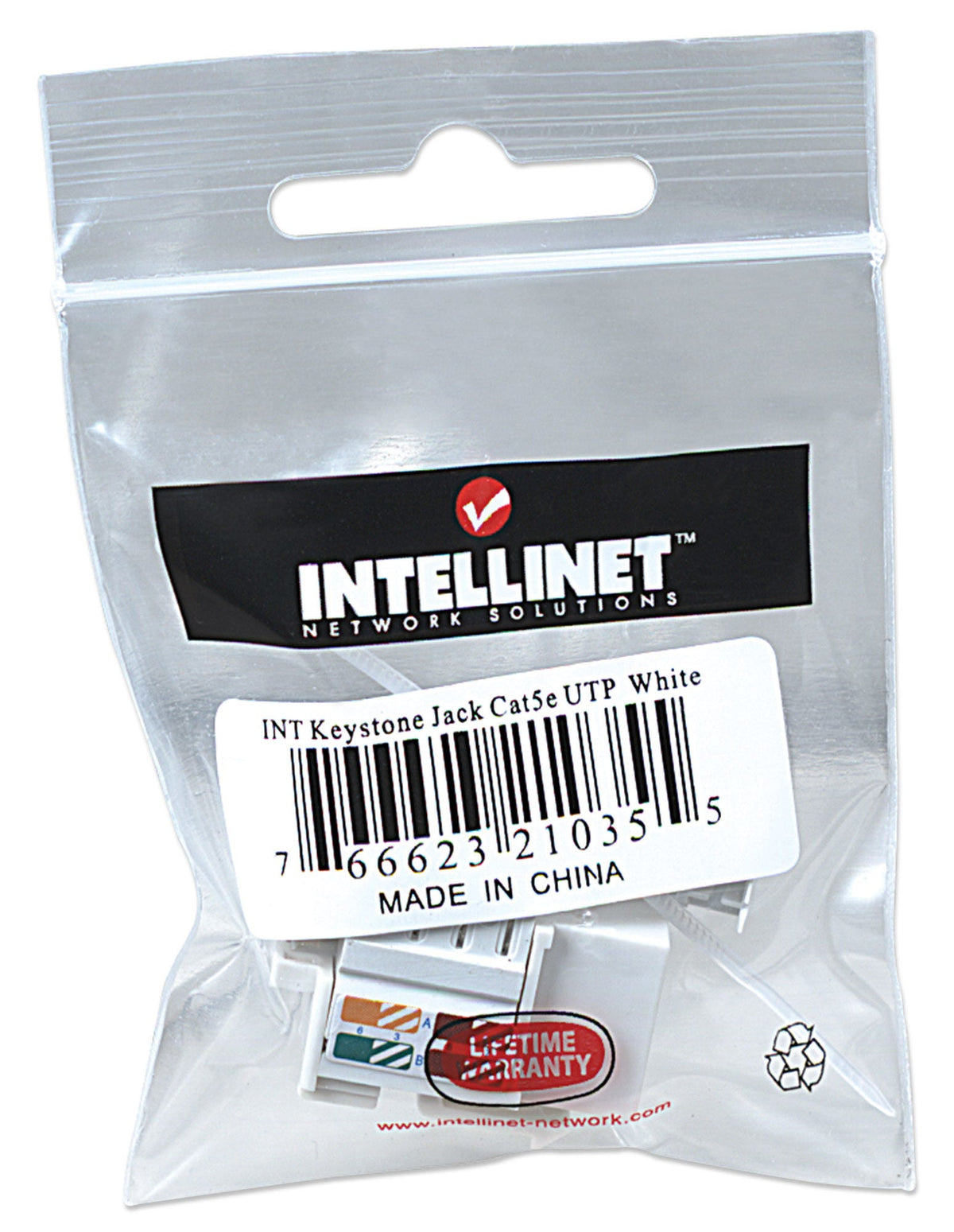 Keystone Jack CAT5E INTELLINET 210355 - Vista 3