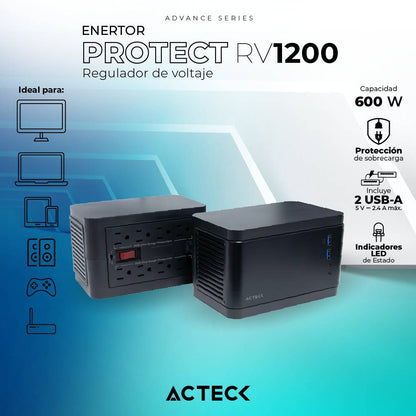 Regulador ACTECK RV1200 - Vista 2