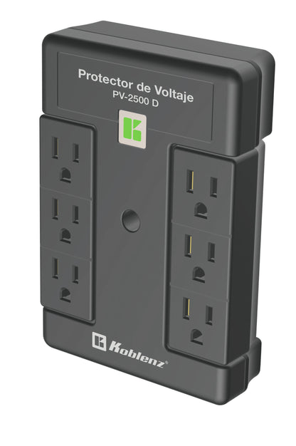 Protector de voltaje, 2500 VA /2000 W, 6 cont KOBLENZ PV-2500 D - Vista 4