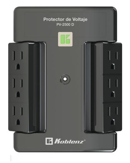 Protector de voltaje, 2500 VA /2000 W, 6 cont KOBLENZ PV-2500 D - Vista 6