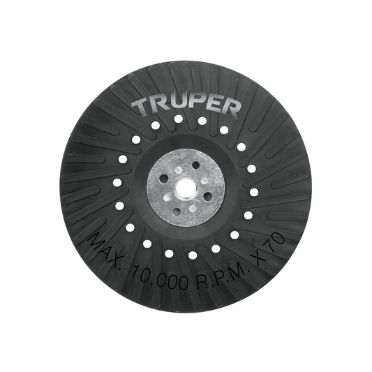 Respaldo para discos de lija 7', eje M14, TRUPER