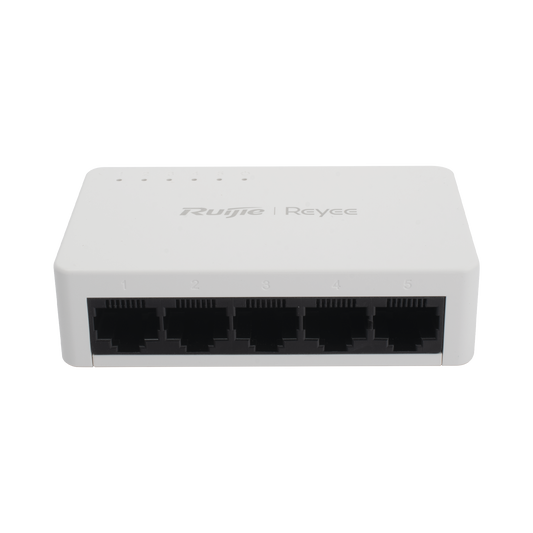 Switch no administrable, Visible en la Topología de la Nube, 5 puertos 10/100 Mbps
