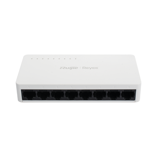 Switch no administrable, Visible en la Topología de la Nube, con 8 puertos 10/100 Mbps