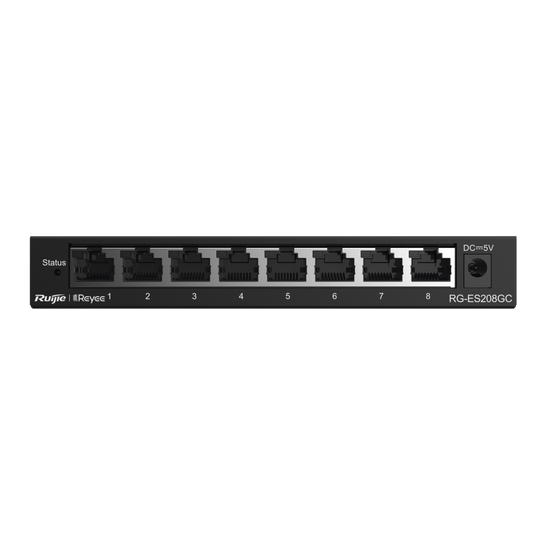 Switch Administrable con 8 puertos Gigabit, gestión gratuita desde la nube