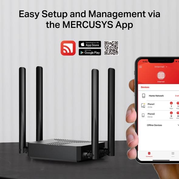 Routers MERCUSYS MR62X - Vista 3