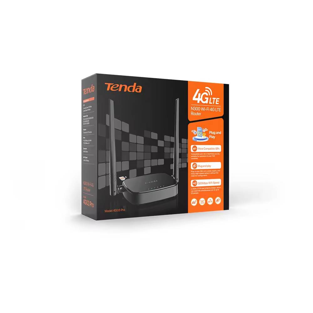 Router  TENDA 4G03 Pro - Vista 4