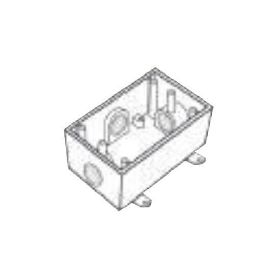 Caja Condulet FS de 3/4" ( 19.05 mm) con cuatro bocas a prueba de intemperie.