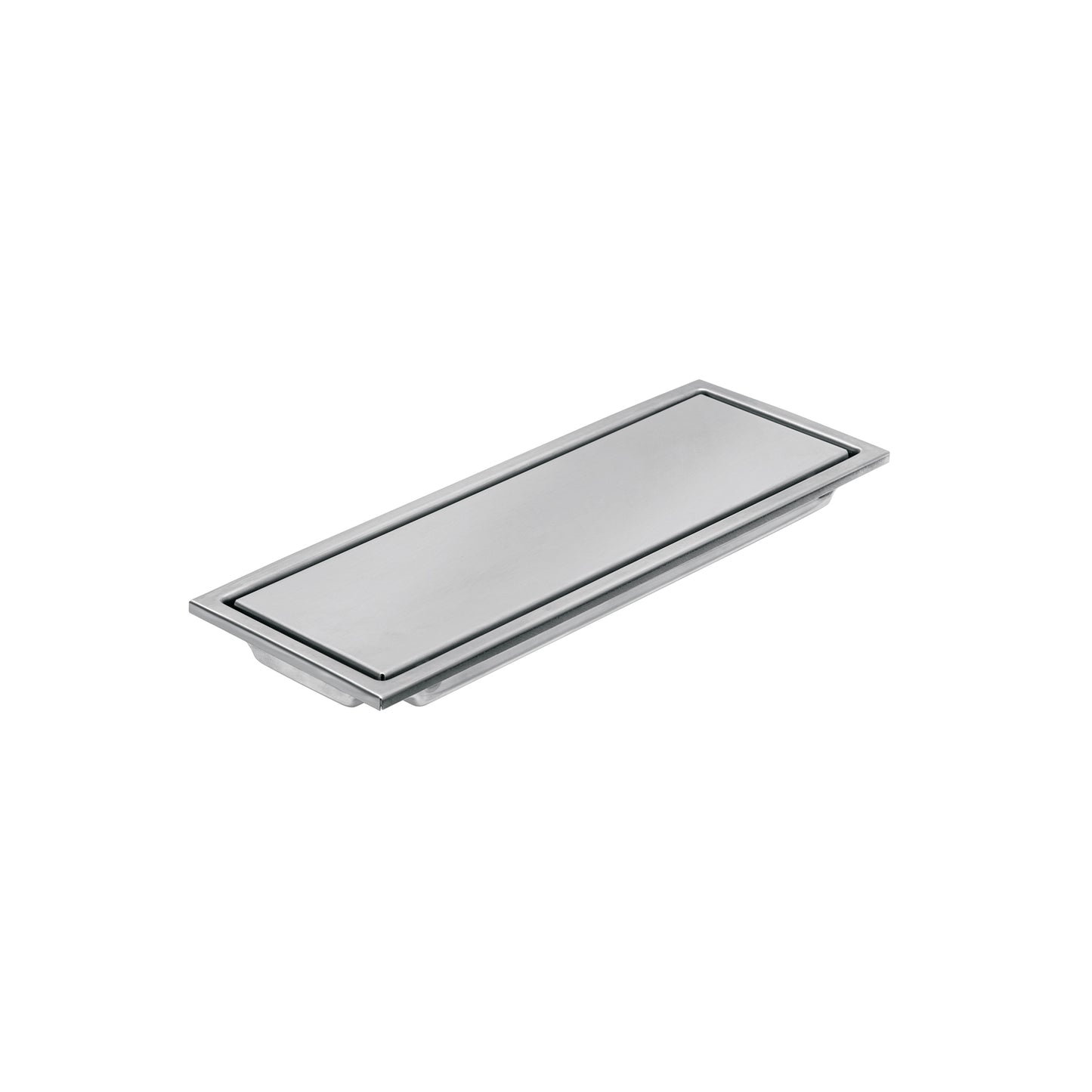 Resumidero rectangular 30x11cm reversible, inox, FOSET AQUA