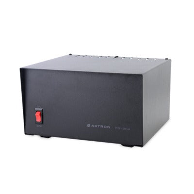 Fuente de Poder Lineal / 13.8 Vcc 20 A / Regulaci�n Electr�nica / Protecci�n Sobrecarga / Disipador T�rmico / Radios 50W