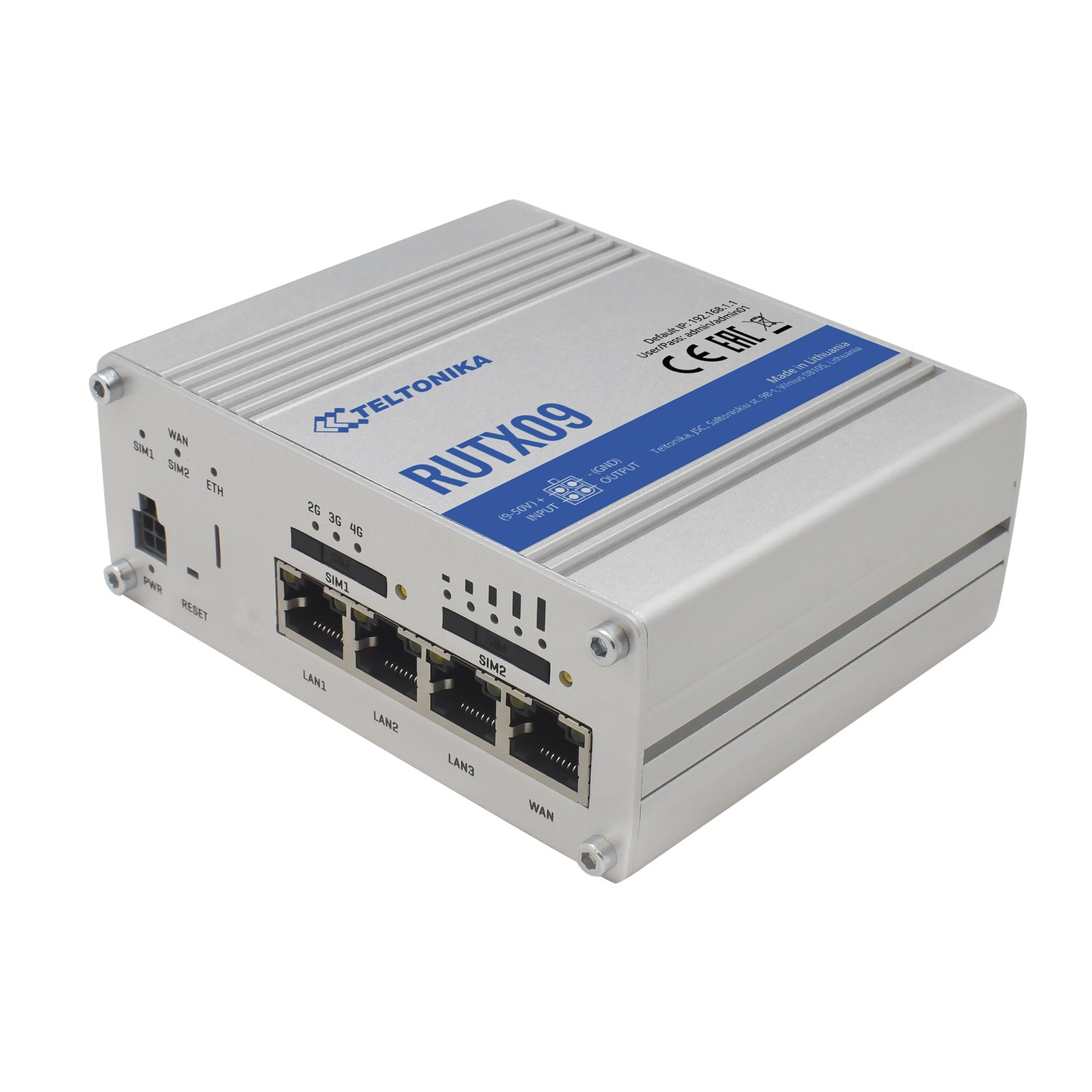 Router Industrial LTE 4.5G Cat 6 / 300 Mbps / 4 Puertos Gigabit / Doble SIM / GNSS / PoE / -40�C a 75�C