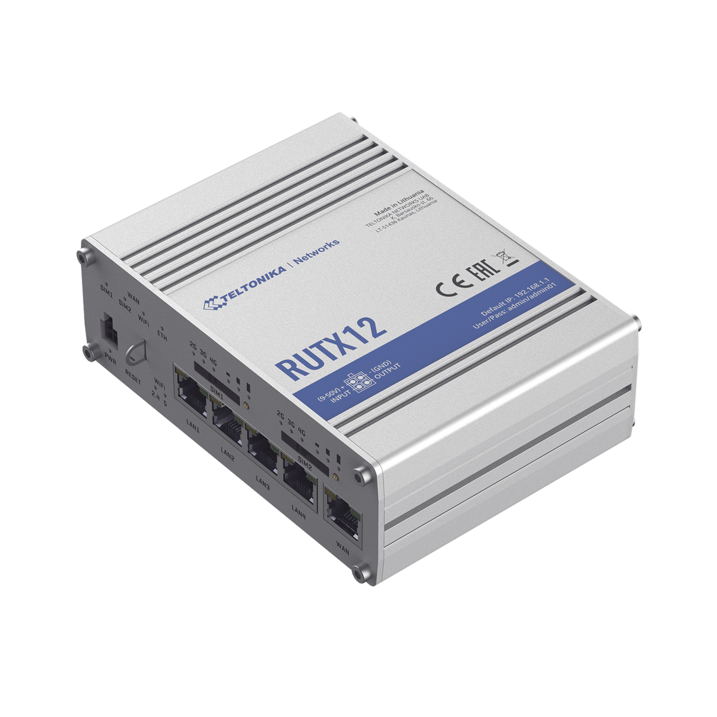 Router Industrial Dual LTE Cat 6 / 600 Mbps / 5 Puertos Gigabit / WiFi 5 / Doble SIM / GNSS / PoE / -40�C a 75�C