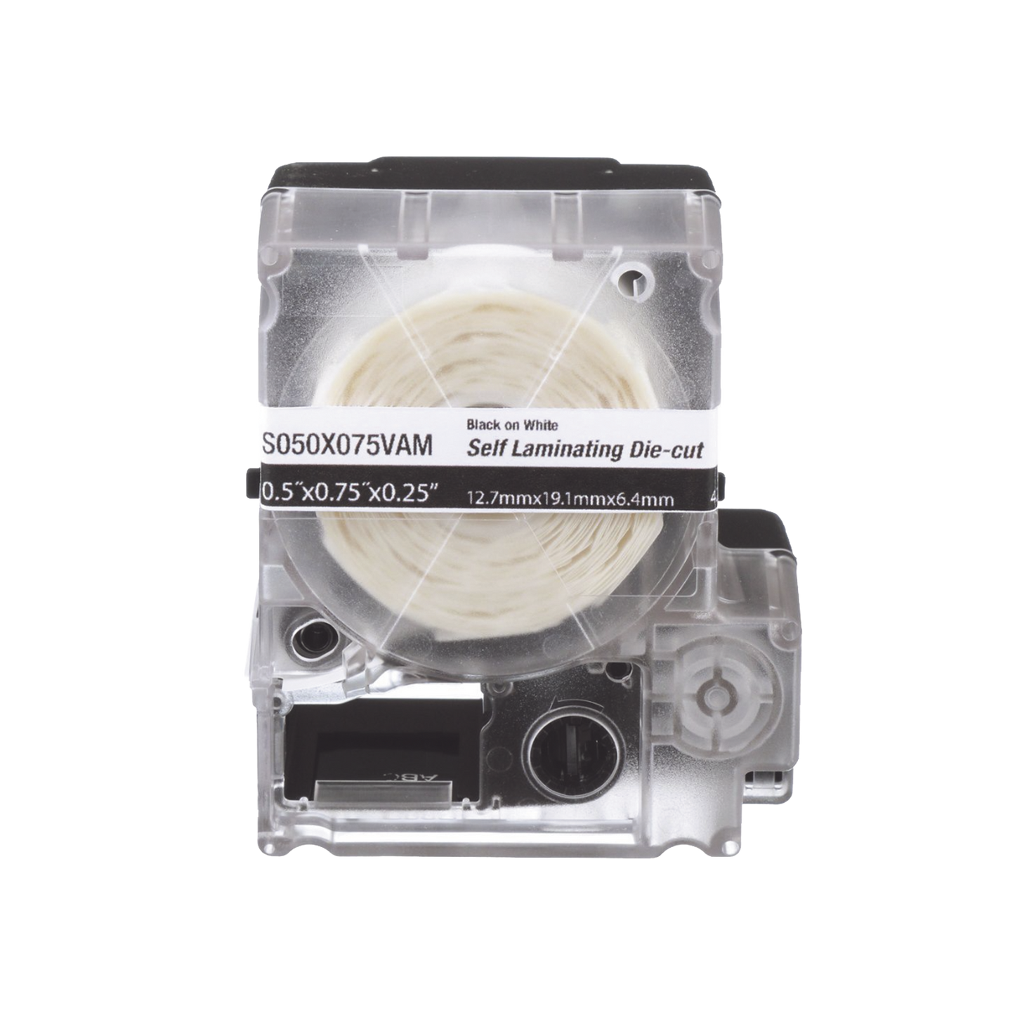 Casete de 200 Etiquetas Autolaminadas de 25.4 x 38.1 mm (1 x 1.5 Pulgadas), para Cables de 3.1 a 7 mm (0.12 a 0.28 Pulgadas) de Di�metro, �rea de Impresi�n Color Blanco