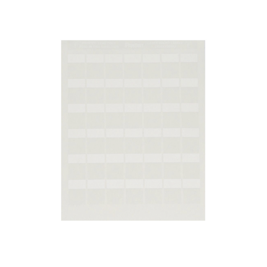 Paquete de Hojas con 2500 Etiquetas de Identificaci�n Auto-Laminadas para Impresora L�ser/Inyecci�n de Tinta, para Cables de 4.1 a 8.1 mm de Di�metro (10 - 6 AWG), Color Blanco