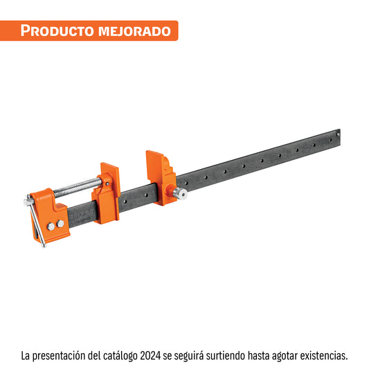 Sargento 24' de solera de acero, Truper