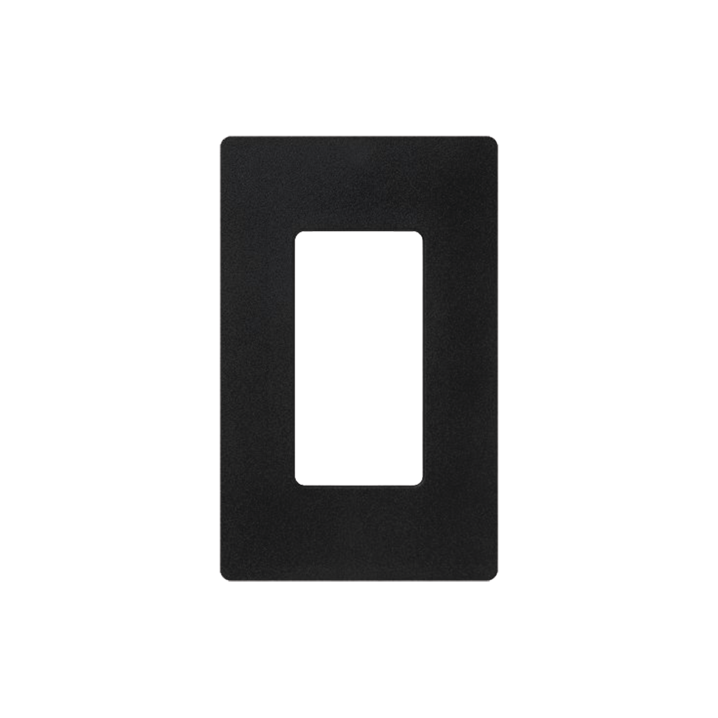 Tapa Color Negro Satin para interruptor o dimmer Lutron, 1 gang, limpio y moderno
