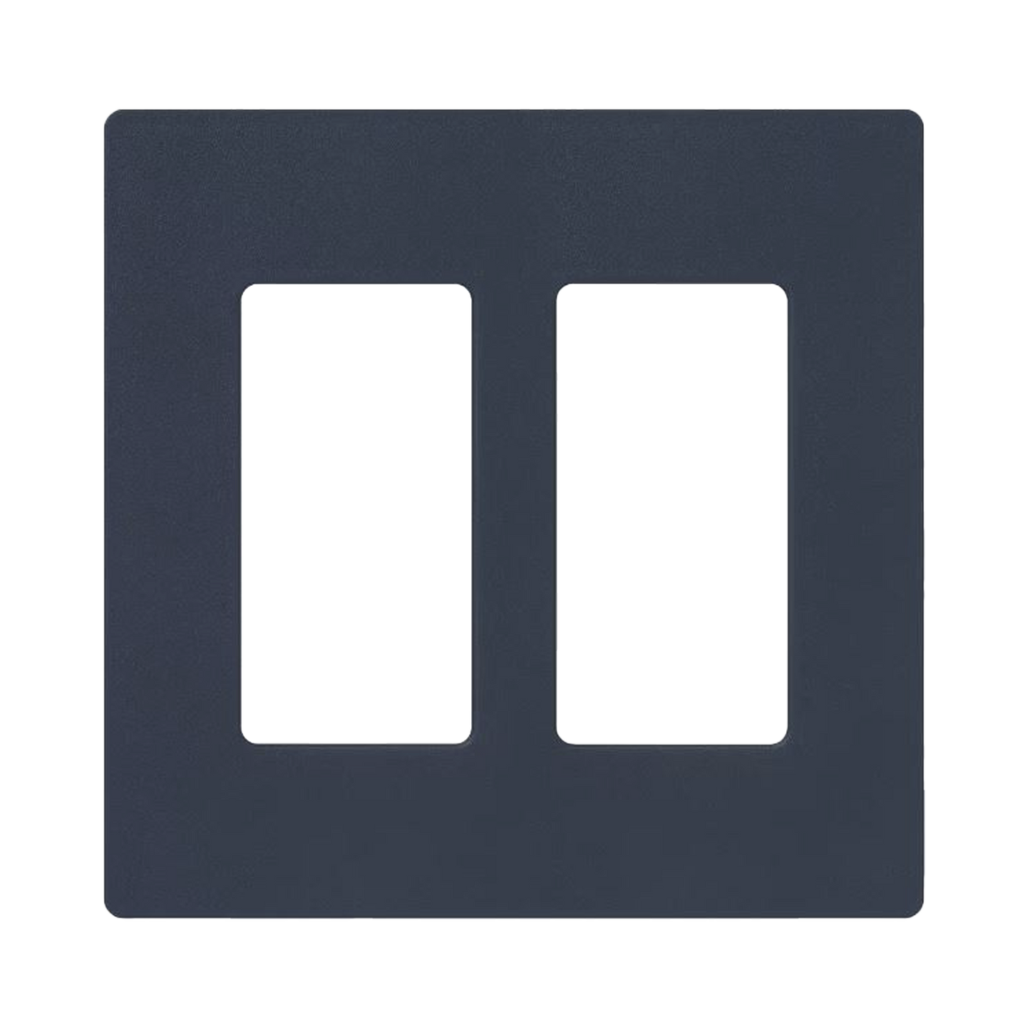 Tapa Color Deap Sea  Satin para interruptor o dimmer Lutron, 2 gang, limpio y moderno