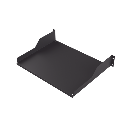 Charola para Soportar Equipos en Rack de 19 in, Profundidad de 34 cm, Color Negro, 2U