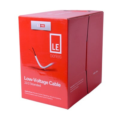 Bobina de 305 Metros (1000 Pies) de Cable / 2 x 22 AWG / Tipo CCA de Color Blanco / Aplicaciones en Alarmas de Intrusi�n/Control de Acceso/Automatizaci�n/ Interfonos y TV Porteros