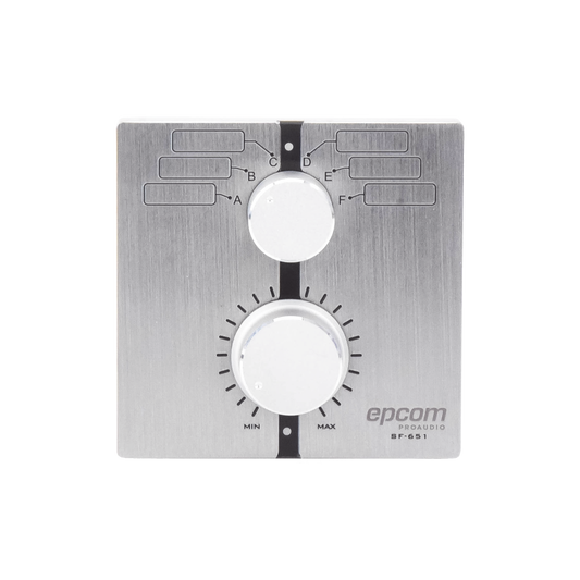 Control de  Volumen Remoto con Selector de Canales | Compatible con Amplificador SF2240UC - SF4240UC