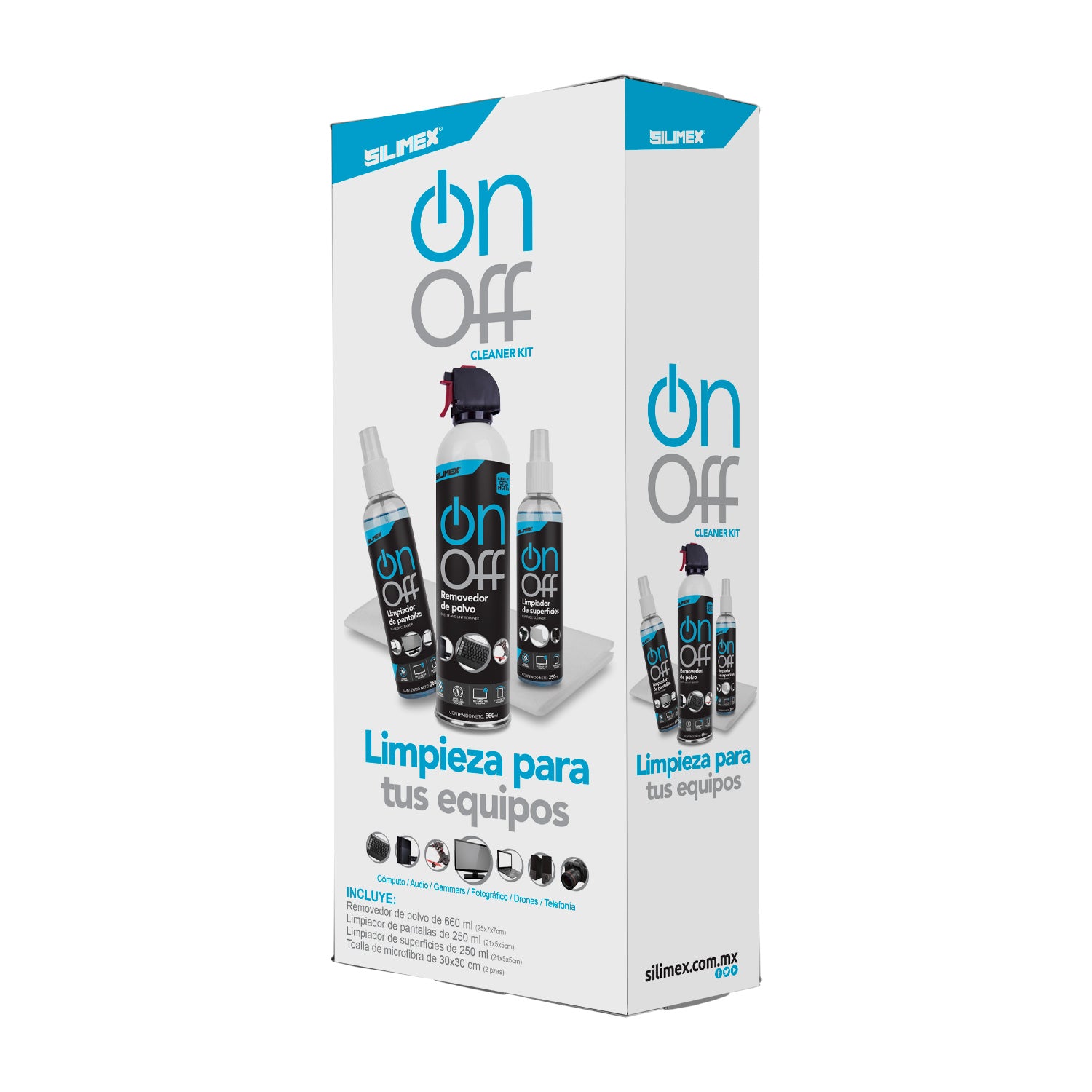 Kit Limpiador SILIMEX On-Off Cleaner Pack - Vista 3