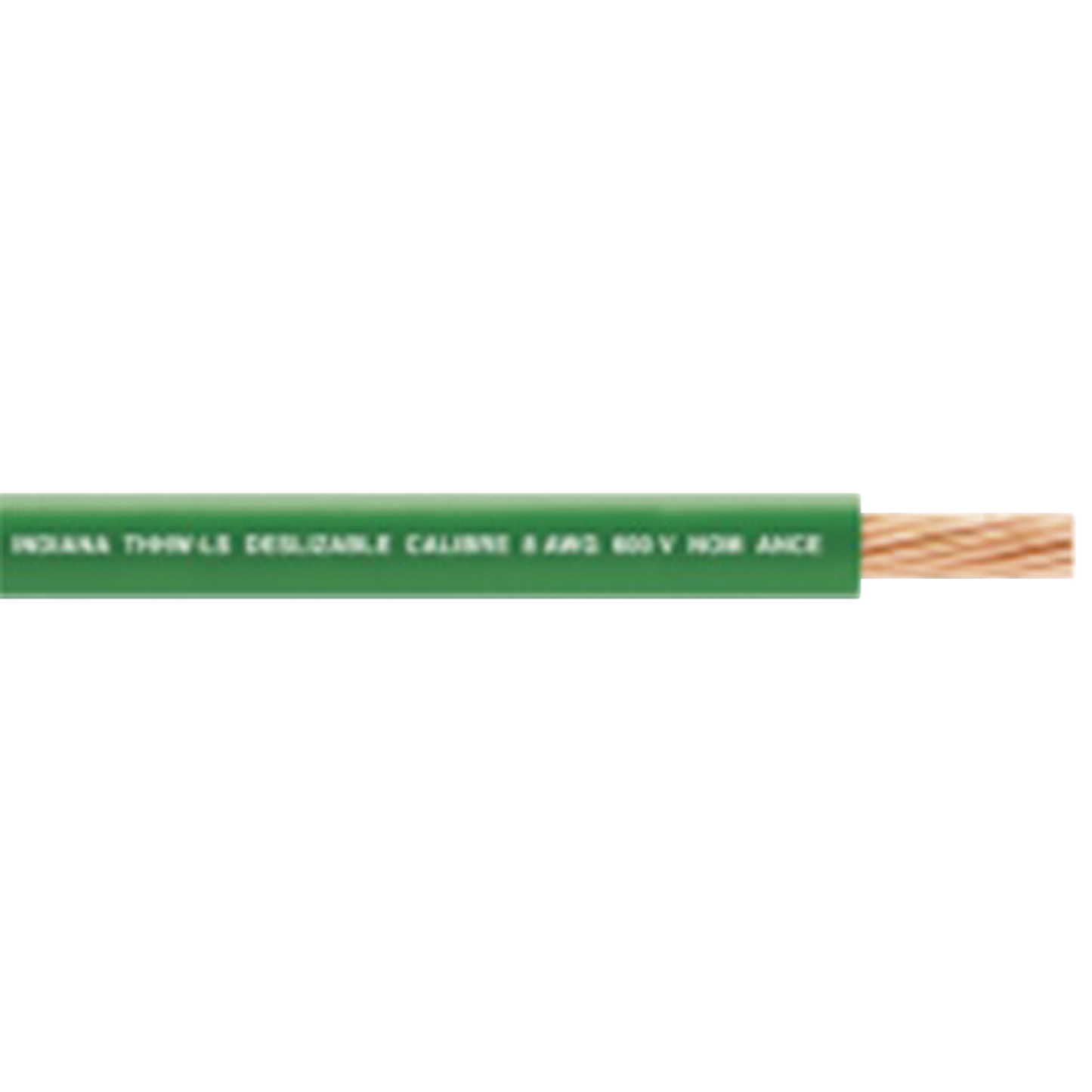 Cable El�ctrico de Cobre Recubierto THW-LS Calibre 14 AWG 19 Hilos Color Verde (100 Metros (328.08 Pies))
